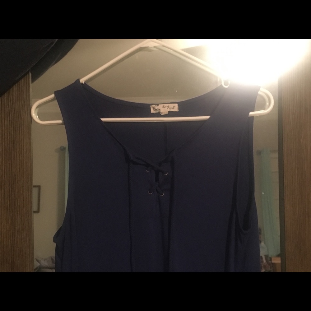 Blue t shirt dress